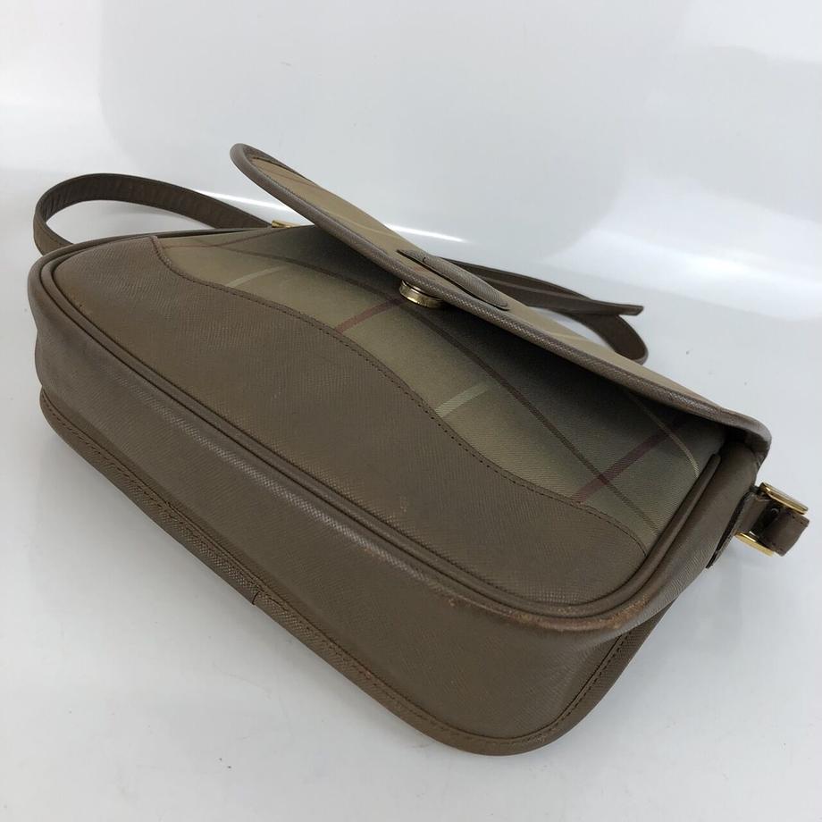 BURBERRY バーバリー チェック柄 ショルダーバッグ レザー ブランド
