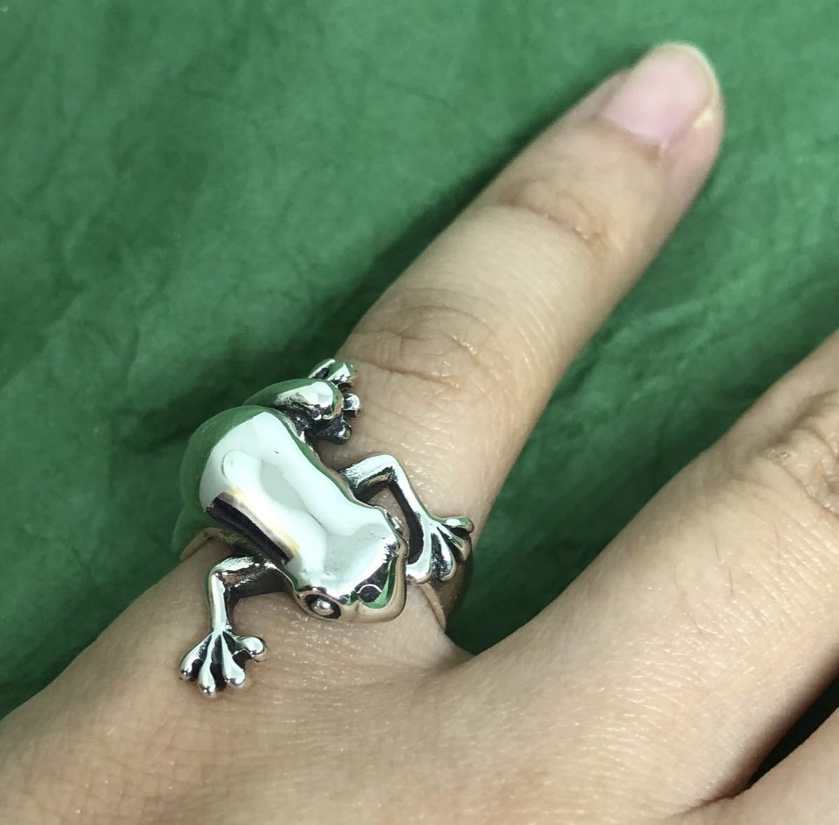カエル　蛙　リング　指輪　シルバー