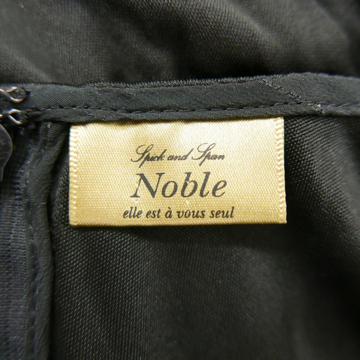 Spick & Span Noble スピック＆スパン ノーブル ノースリーブ ワンピース ドレス BLACK 38_画像8