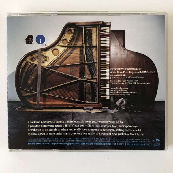 B13543 CD（中古）国内盤 ダイアリー・オブ・アリシア・キーズ (通常盤) アリシア・キーズの画像2