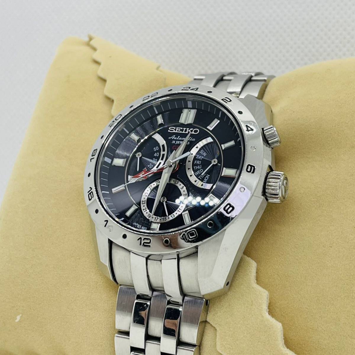 SEIKO 自動巻き GMT 4S36-00A0 腕時計セイコー メカニカル ジュビリー