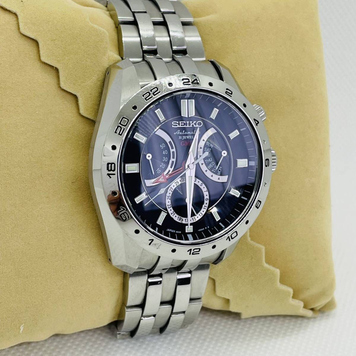 SEIKO 自動巻き GMT 4S36-00A0 腕時計セイコー メカニカル ジュビリー