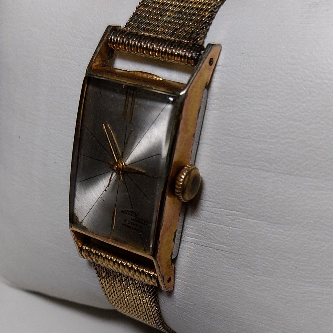 CITIZEN HIMODE 25jewels レディース機械式手巻き 稼働品 - 通販