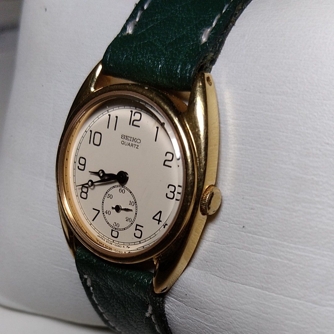 【1985年製・稼働品】SEIKO セイコー Socie ソシエ スモールセコンド レディース腕時計 2G38-0010