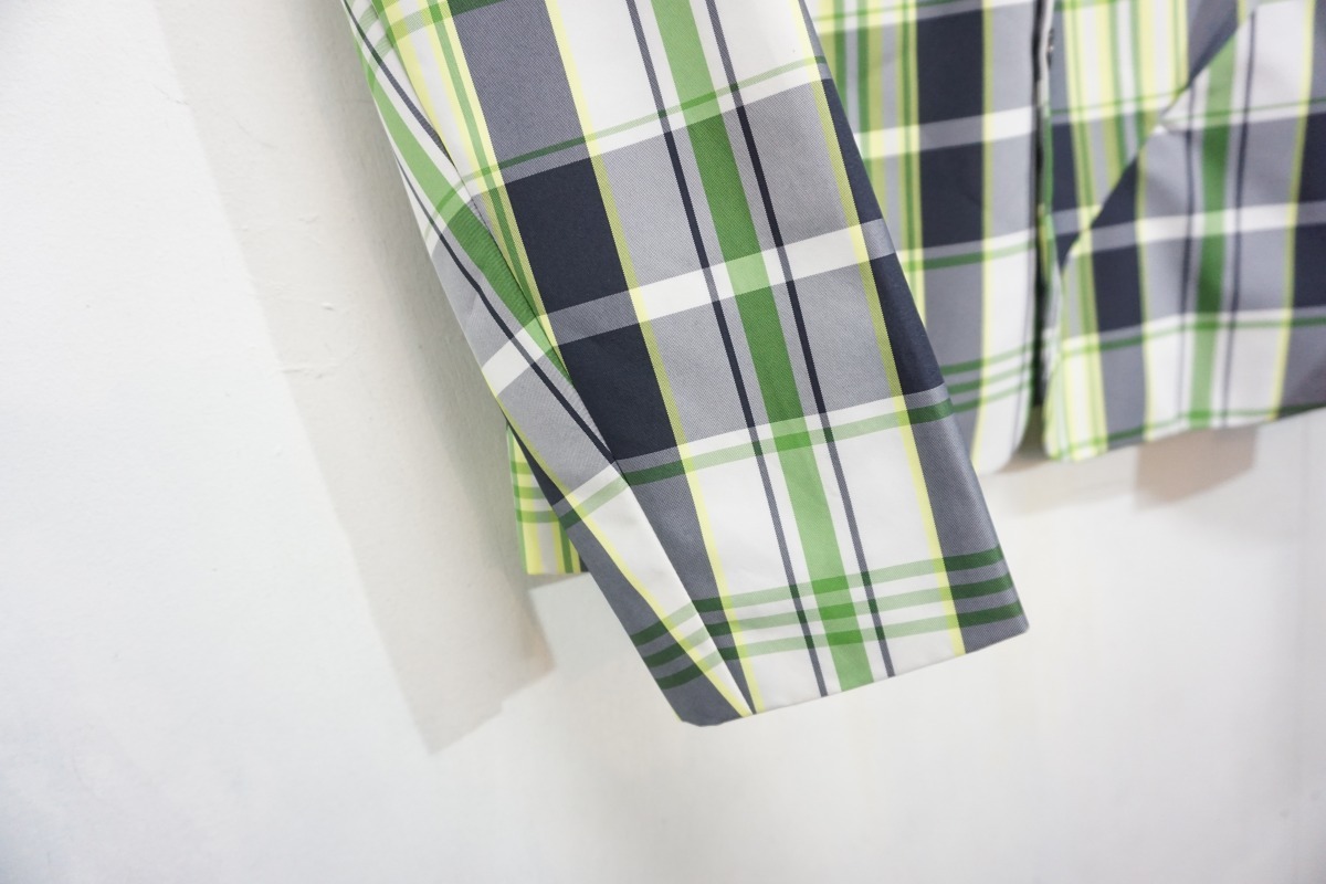 美品 国内正規12SS RAF SIMONSラフシモンズ マドラスチェック パッチ