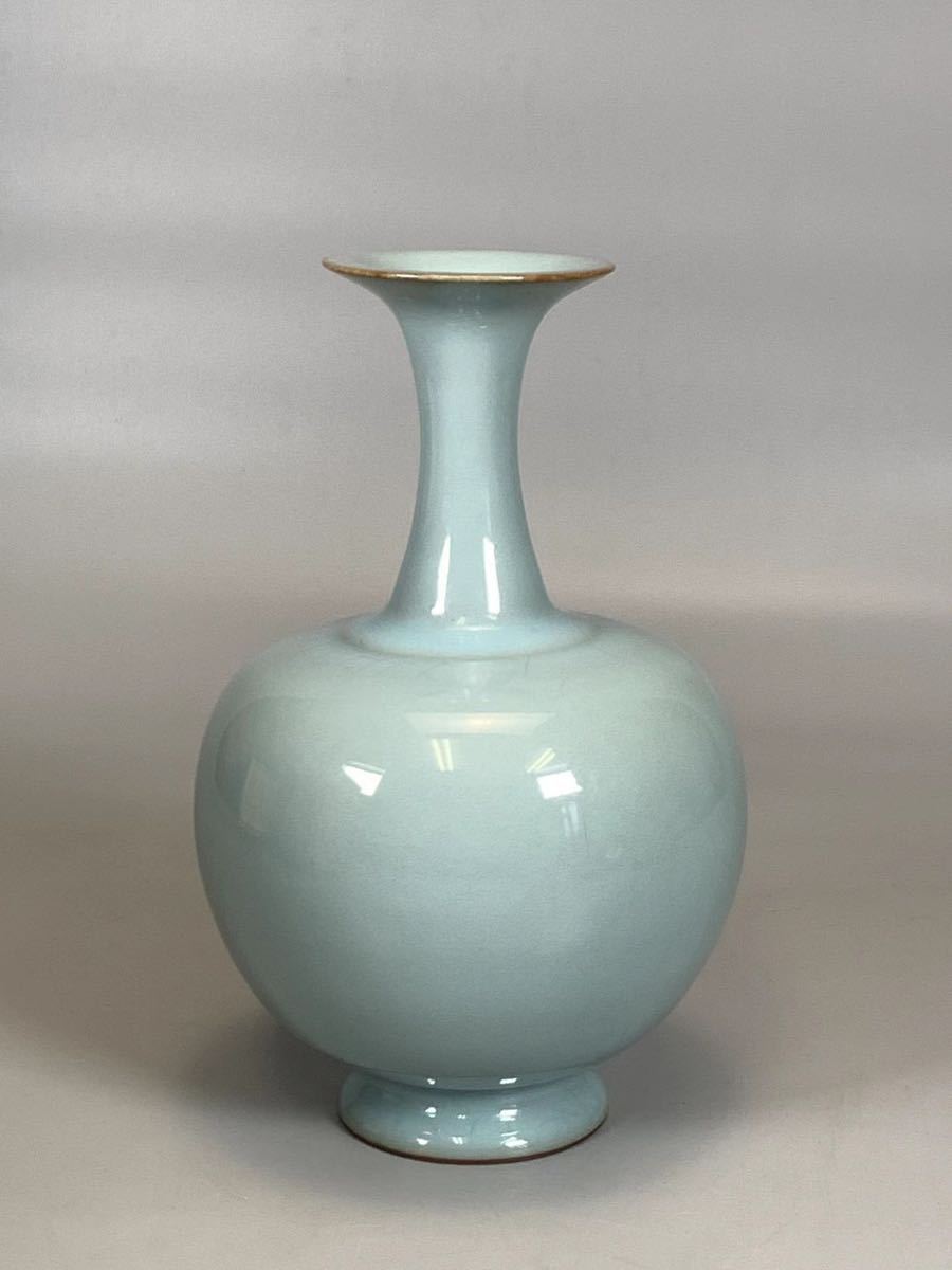 今だけ限定15%OFFクーポン発行中 《OKK》C0369 青磁花入 人気作家 川瀬