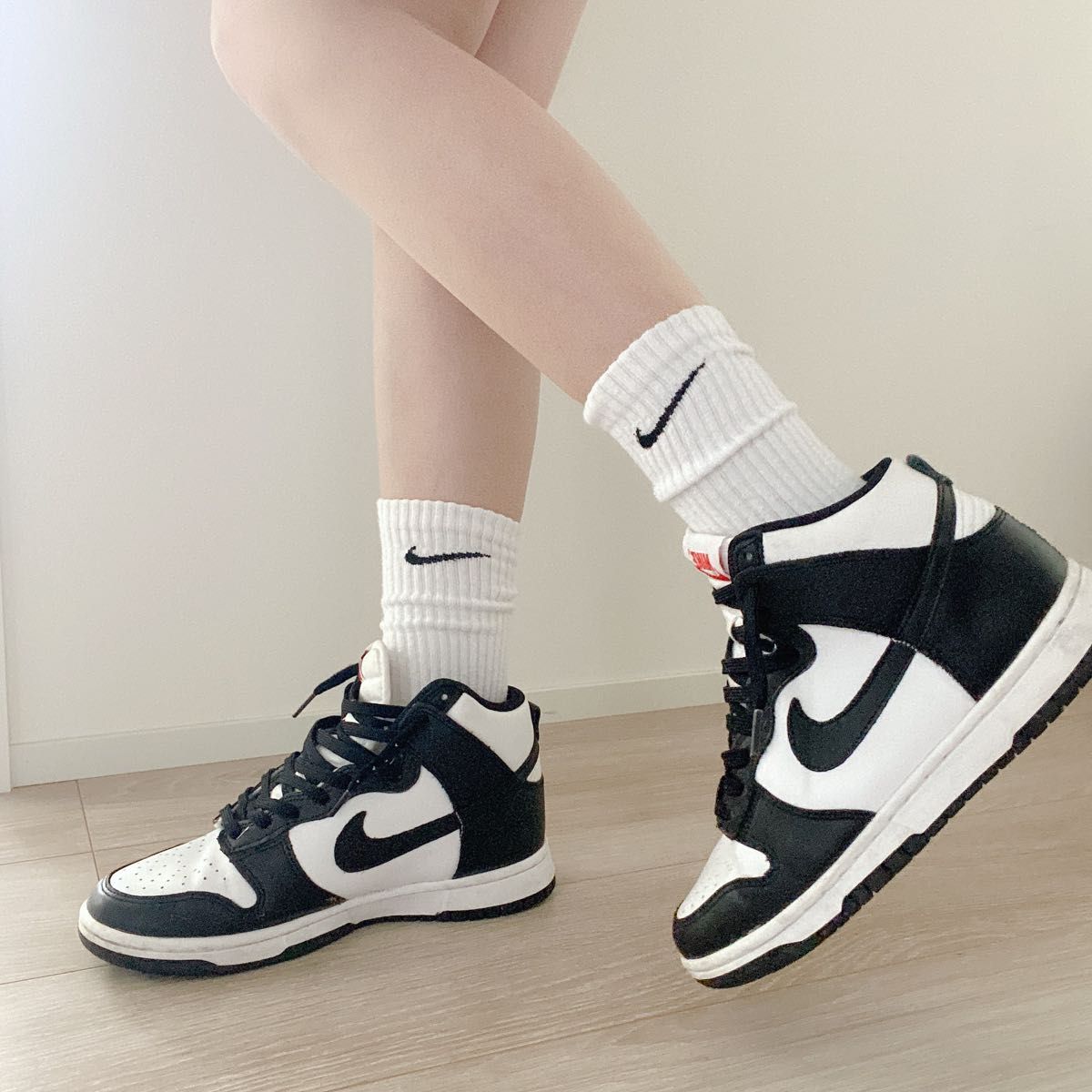 ナイキ ダンク HIGH ウィメンズシューズ / Nike Dunk High Women's Shoes 24.5 パンダ