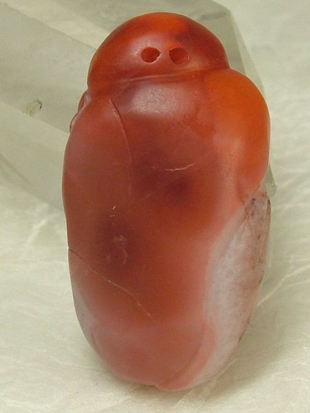 南紅瑪瑙(ナンホンメノウ)火焔紅(ホウエンホン)布袋トップ41mm
