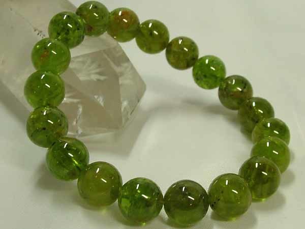 *A class peridot 11mm sphere bracele 