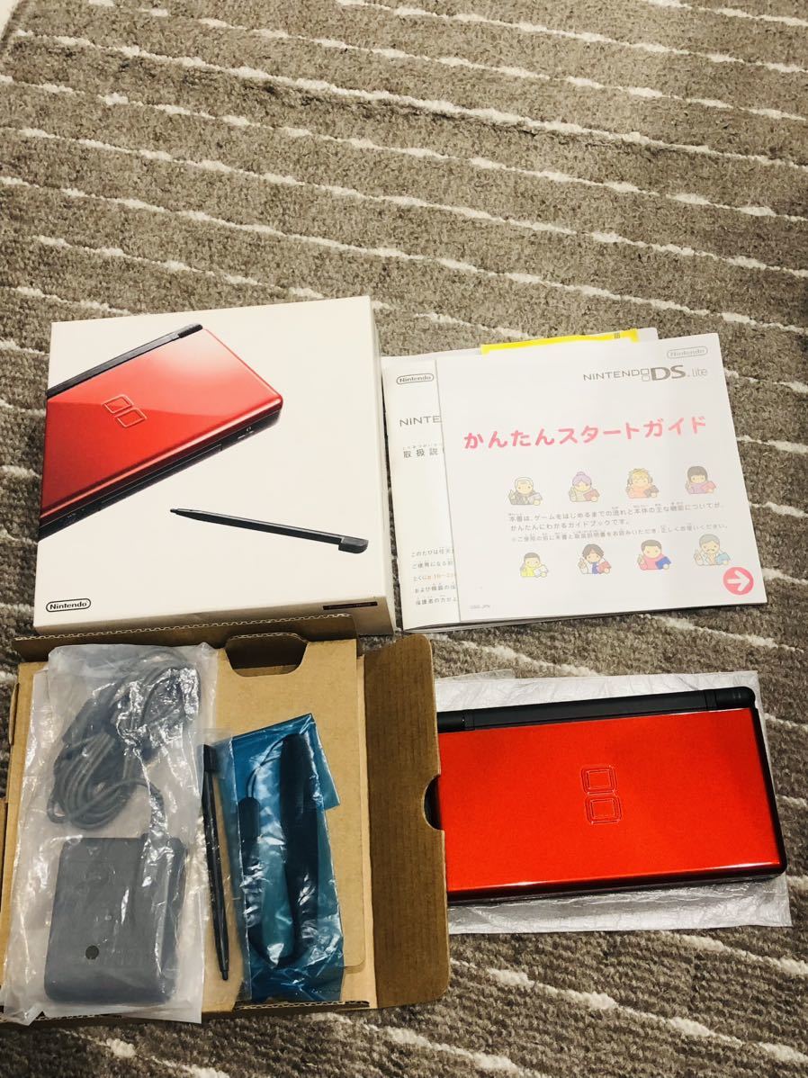 ヤフオク! - ニンテンドーDS lite クリムゾンブラック ほぼ 未使...