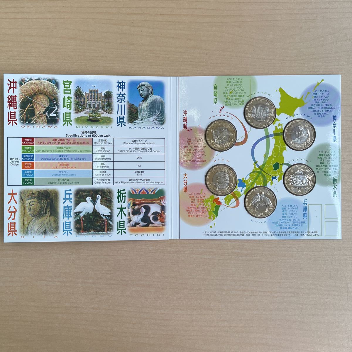 値引 平成24年地方自治法 施行60周年記念500円バイカラー