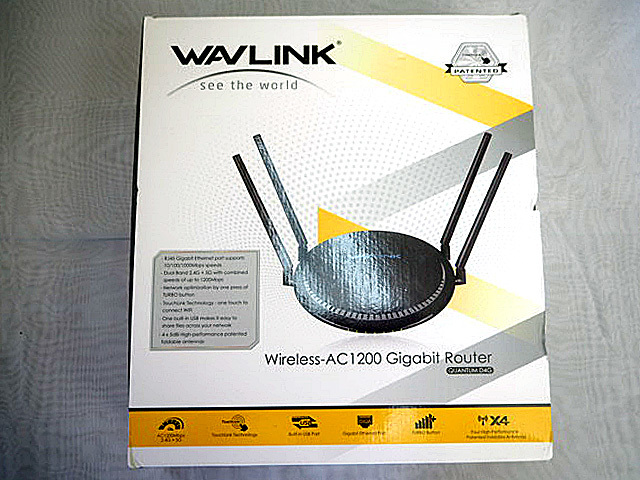 新品未使用　WAVLINK 無線LANルーター AC1200 デュアルバンド・230416_画像1
