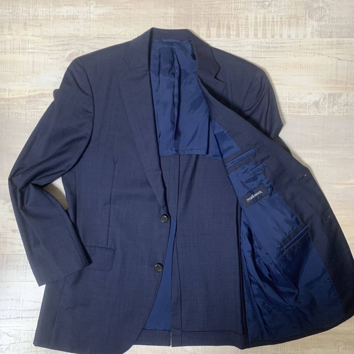 ニューヨーカー AB6 スーツジャケット テーラード 毛 ウール 紺