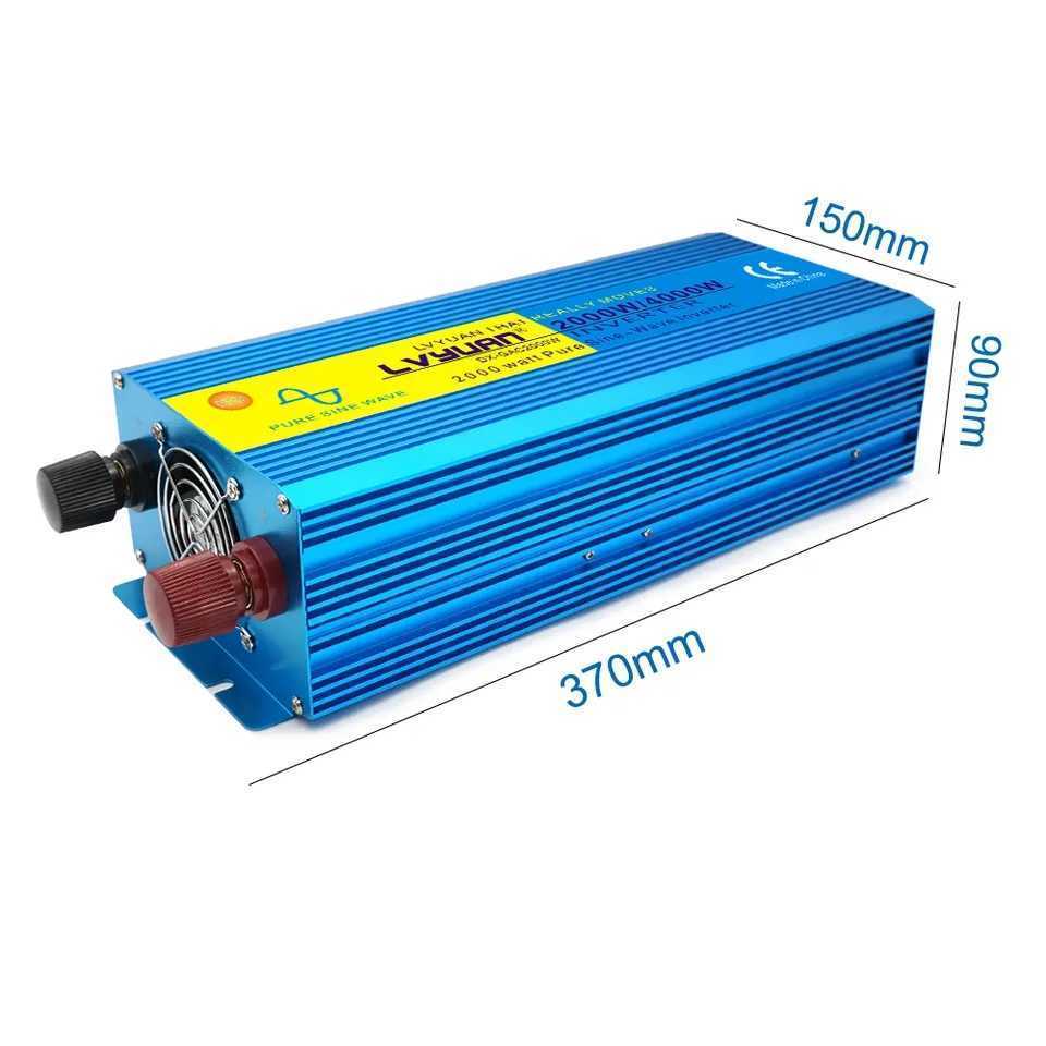 LVYUAN 24V 2000W(瞬間最大4000W)インバーター 純正弦波-