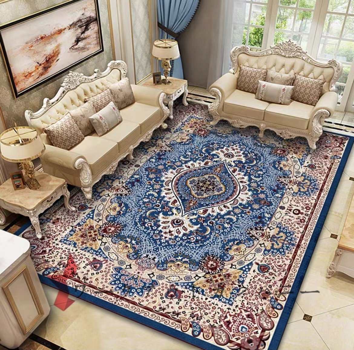 強くお勧め★ペルシャ 絨毯ペルシャ 快適である 家庭用カーペット 長方形 200x300cm_画像1