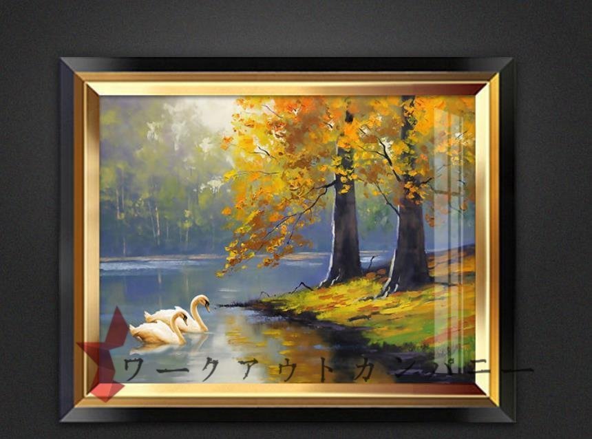 特売! 美品 油彩 油絵絵画 風景画 高級装飾画 60*40cm sbdonline2.net