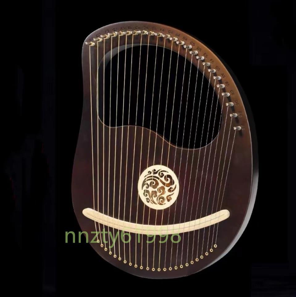 高品質★ハープ ハープ 楽器 ライアー楽器 竪琴 24トーン リャキン 木製ハープ_画像1