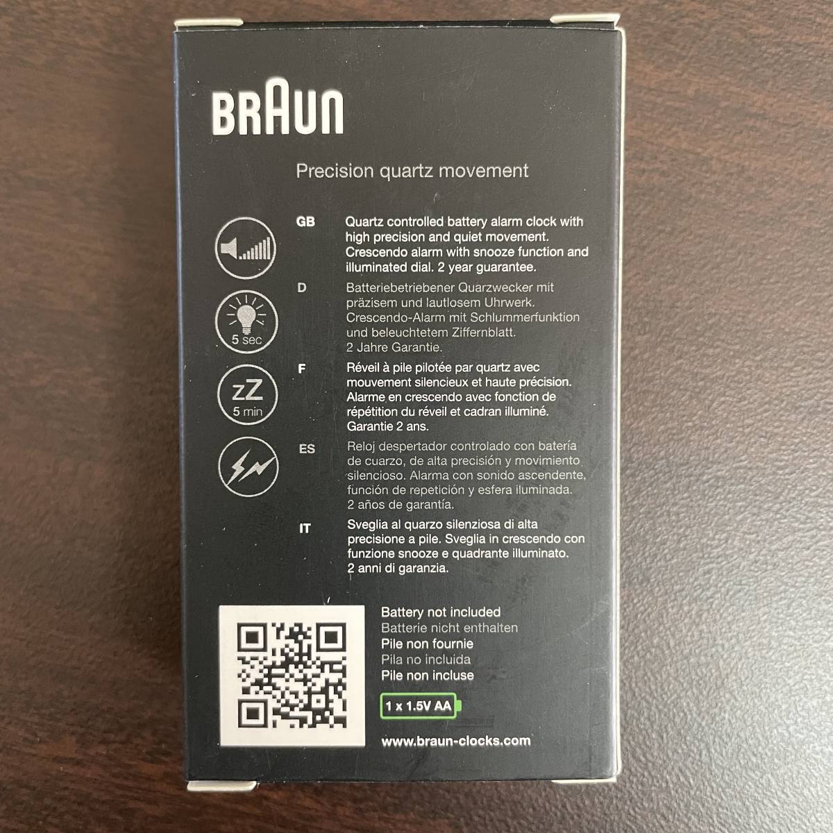FRAGMENT x BRAUN フラグメント x ブラウン CLOCK 置き時計 GREY グレー BC02XGFU 新品未使用