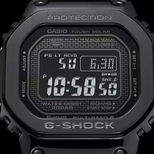 セール 新品 カシオ正規品 CASIO G-SHOCK GMW-B5000GD-1JF ソーラー電波 Bluetooth対応 フルメタル  オールブラック デジタル メンズ腕時計