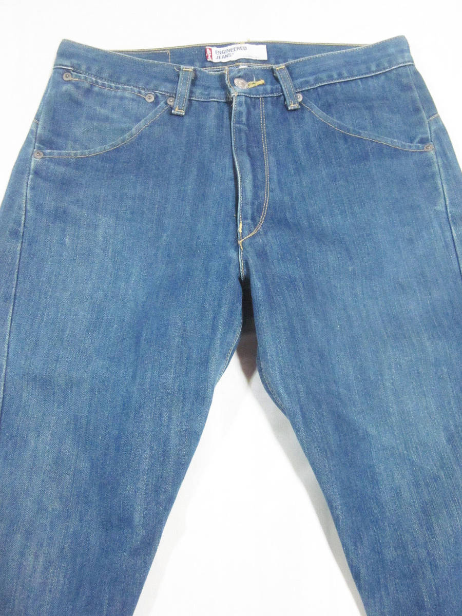 送料無料!!　Levi's ENGINEERED JEANS　リーバイス エンジニアド　01年製　クロップド　デニム　ジーンズ　インディゴ　L　W約79CM　日本製_画像3