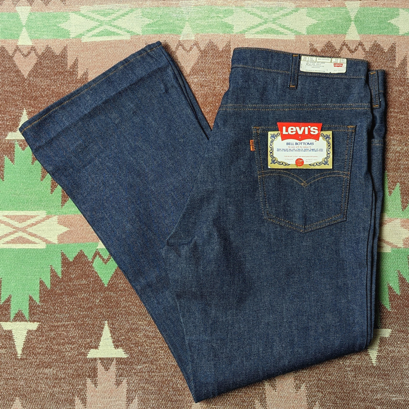  dead stock [ Levi's 646]70s BELL BOTTOMS Denim Jeans W38 70 period bell bottom flair Denim pants jeans Vintage 60s80s