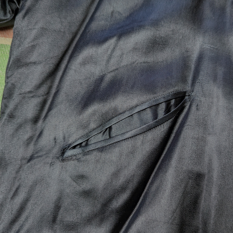 極上 【スカジャン 黒白】50s Japan Embroidered Souvenir Jacket 50年代 スーベニア ジャケット ツートン ビンテージ ヴィンテージ 40s60s_画像7
