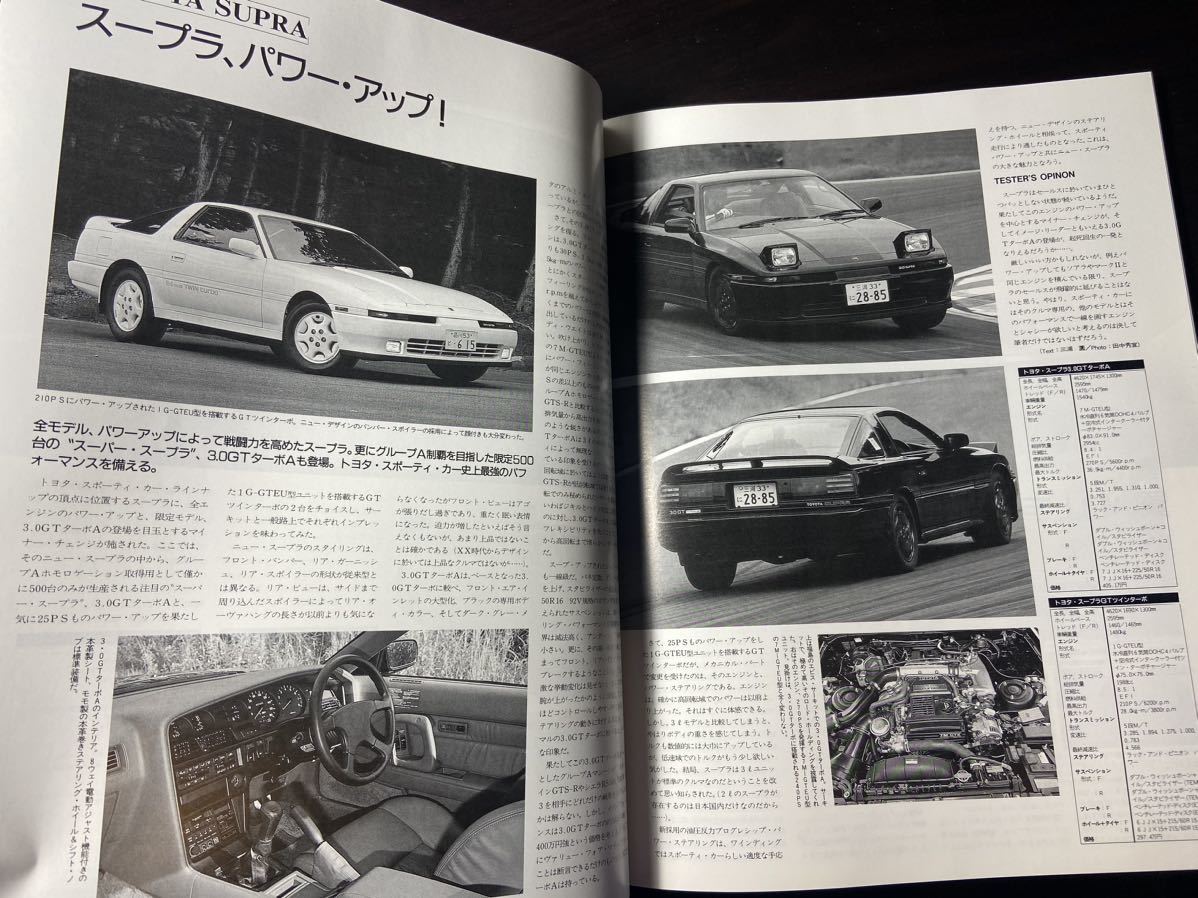 カーマガジン Car magazine No.117 88年11月 MG 急逝したエンツォ・フェラーリ ジュリエッタ VWコラード セフィーロ スープラ プローブ_画像4