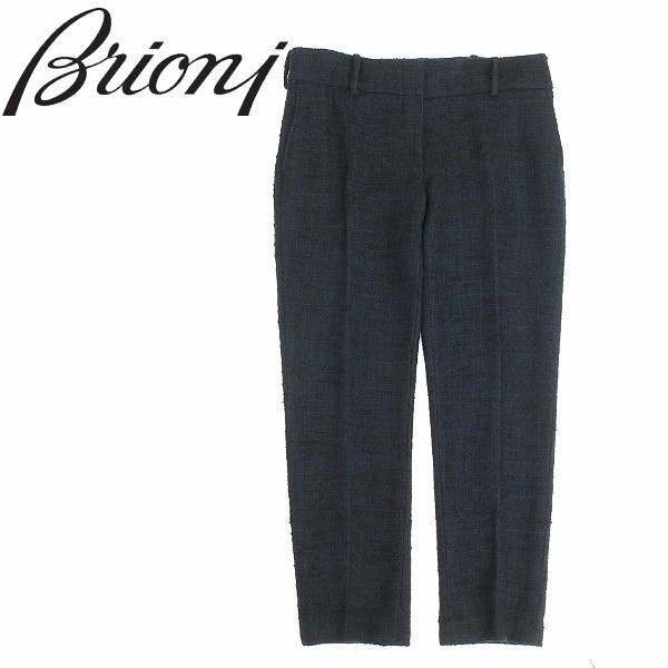 美品◆Brioni ブリオーニ ツイード テーパード パンツ_画像1