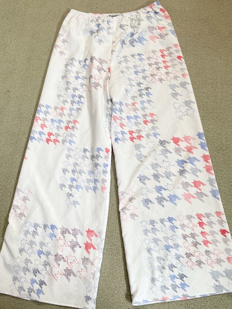 y^ beautiful goods Tomorrowland geometrical pattern pants Sara  considering . light material waist rubber DES PRESte* pre tomorrow land size 36 thousand bird ..