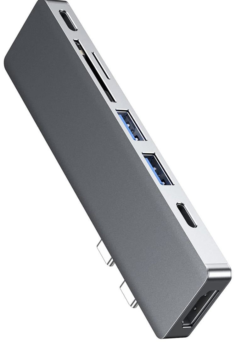 ハブ Macbook Air Pro ハブ超軽量 7ポート USB C ハブ USB Type C ハブ USB C HDMI 4K出力 PD充電 変換アダプタ_画像1