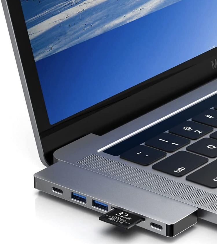 ハブ Macbook Air Pro ハブ超軽量 7ポート USB C ハブ USB Type C ハブ USB C HDMI 4K出力 PD充電 変換アダプタ_画像6