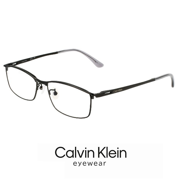 新品 メンズ カルバンクライン メガネ ck23111lb-001 calvin klein 眼鏡 ck23111lb スクエア めがね チタン メタル 黒縁 黒ぶち フレーム