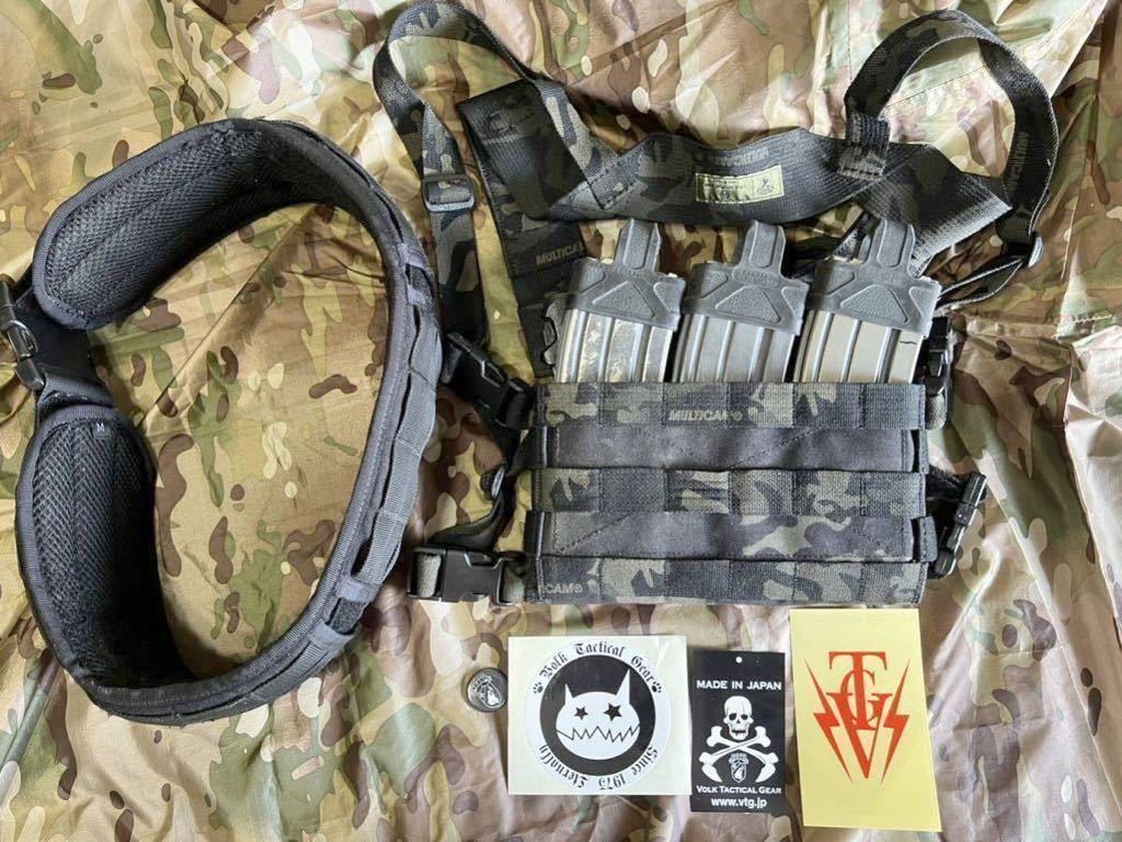 VOLK TACTICAL GEAR製マルチカムブラックVBSマイクロチェストリグフル
