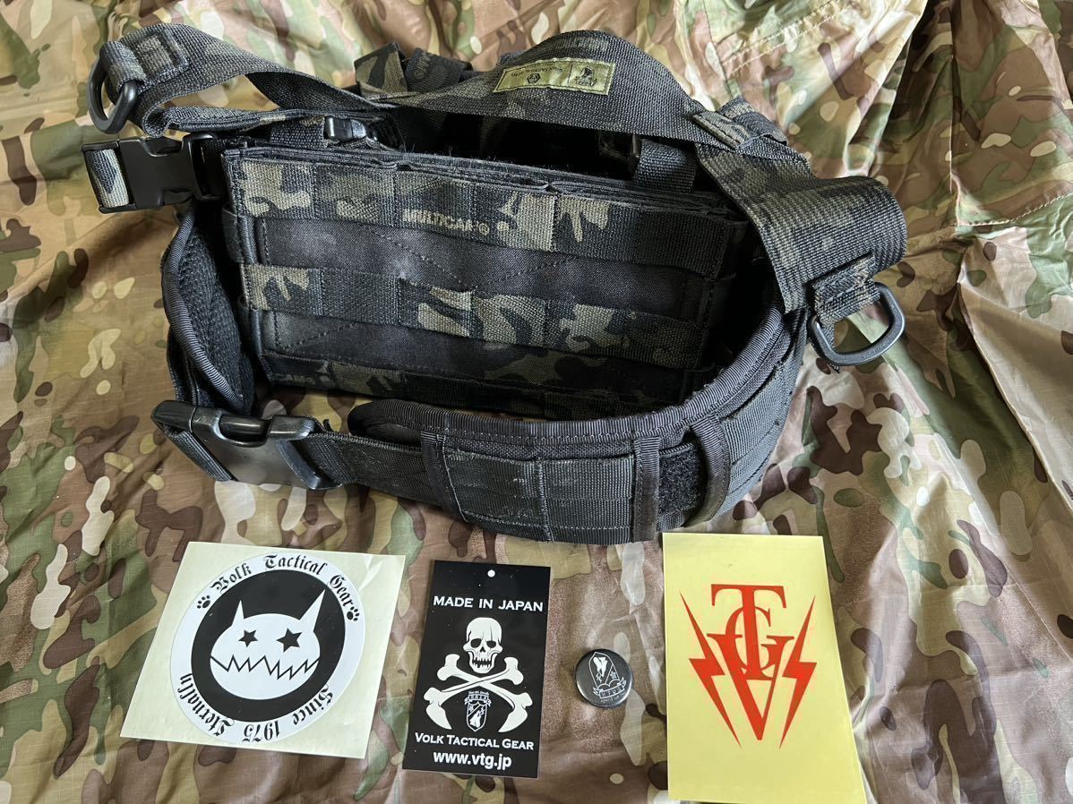 VOLK TACTICAL GEAR製マルチカムブラックVBSマイクロチェストリグフル