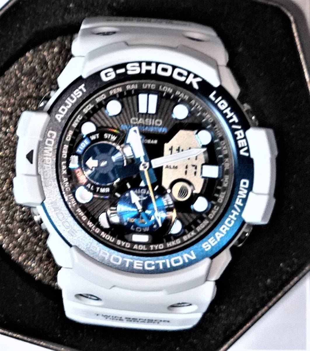  такой же, как новый товар 　...　G-SHOCK　... аммортизаторы 　... звезда   GULFMASTER GN-1000C　 белый   серый 　55