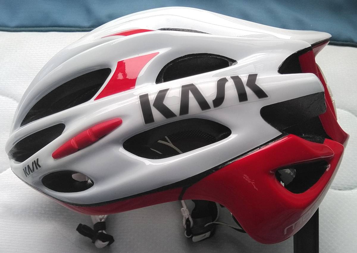 新品　未使用　自転車用　ＫＡＳＫ　ヘルメット　ホワイト　レッド　おしゃれ　カッコイイ　142_画像3