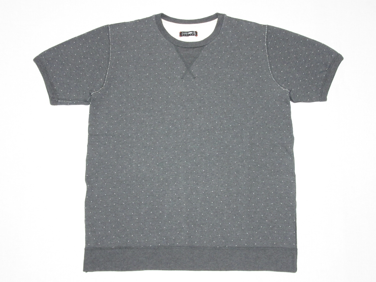 新品 CASH CA(カシュカ)ショートスリーブスウェット★[Mサイズ] Heather Grey Wall(ヘザーグレーウォール) 倉石一樹 半袖 Tシャツ ドット_画像1