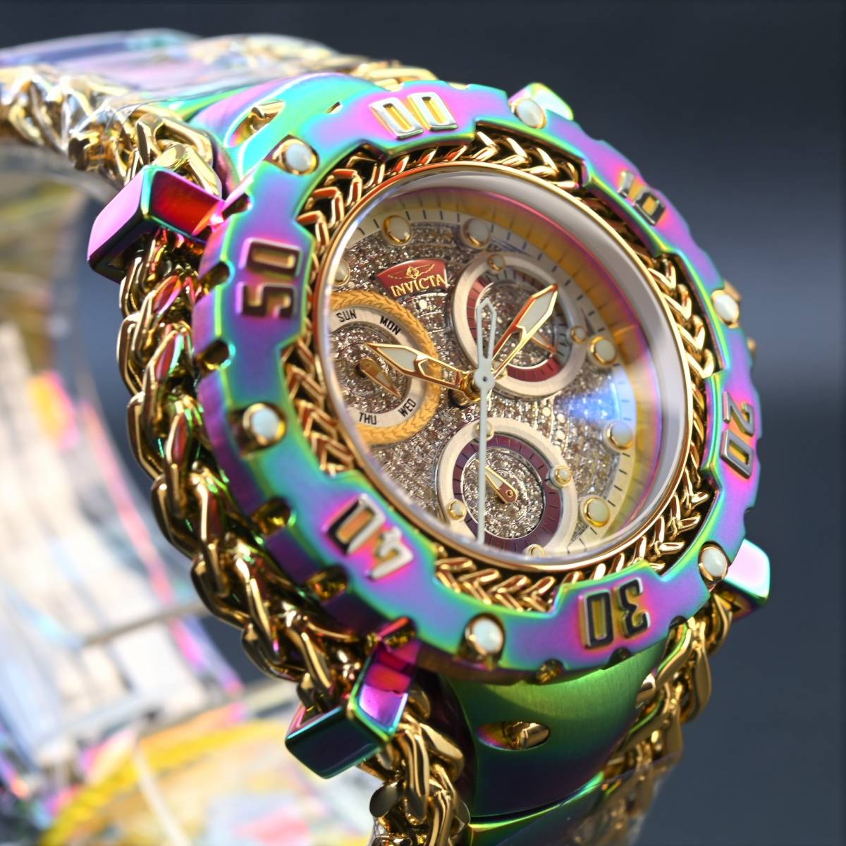 INVICTA インビクタ『Gladiator 41134』☆電池式☆ダイヤモンド0.58ct