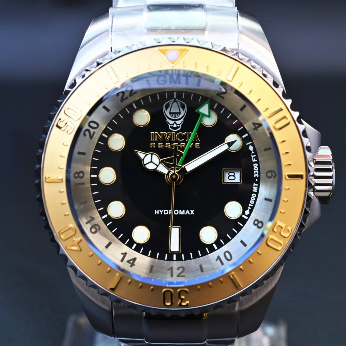 INVICTA インビクタ『Hydromax 16960』 電池式 GMT機能付き 1000m防水