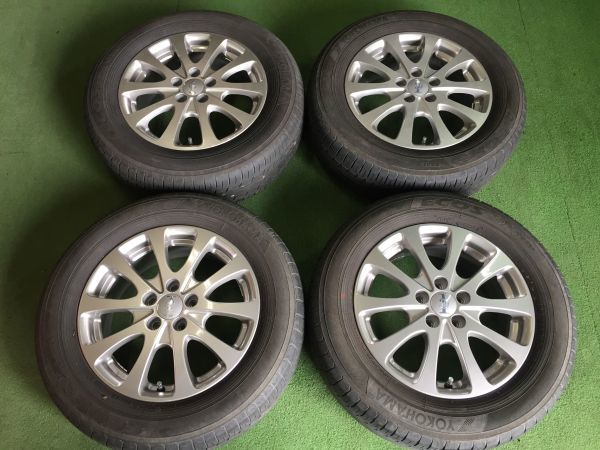 送料無料 ラジアルタイヤ ヨコハマ エコス 195/65R15 2014年製造 プリウス ウィッシュ カルディナ などの画像1