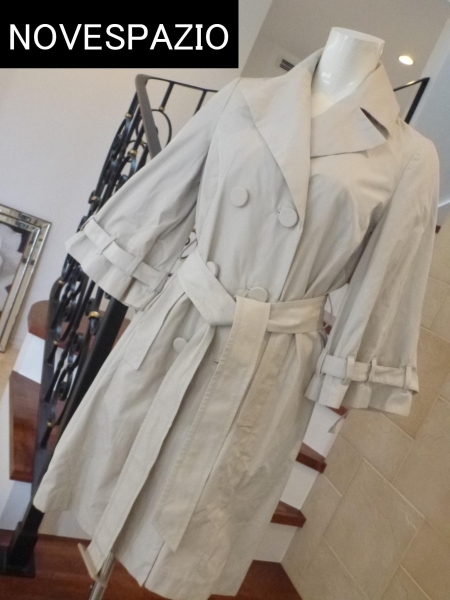 【タイムセール!】 5.5万 新品 NOVESPAZIOノーベスパジオ ベル袖 トレンチコート 38 M相当 Mサイズ 【タイムセール!】 5.5万 新品 NOVESPAZIOノーベスパジオ ベル袖 トレンチコート 38 M相当 Mサイズ