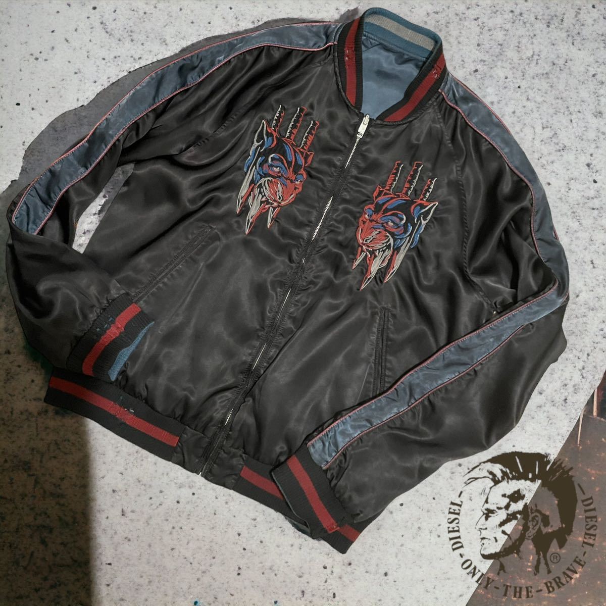 国内正規品 美品 DIESEL スカジャン サイズL agapeeurope.org
