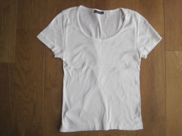 送料無料　ストラネスガブリエレストレーレ　白　半袖カットソー　Tシャツ　XS　３４ 綿コットン_画像1