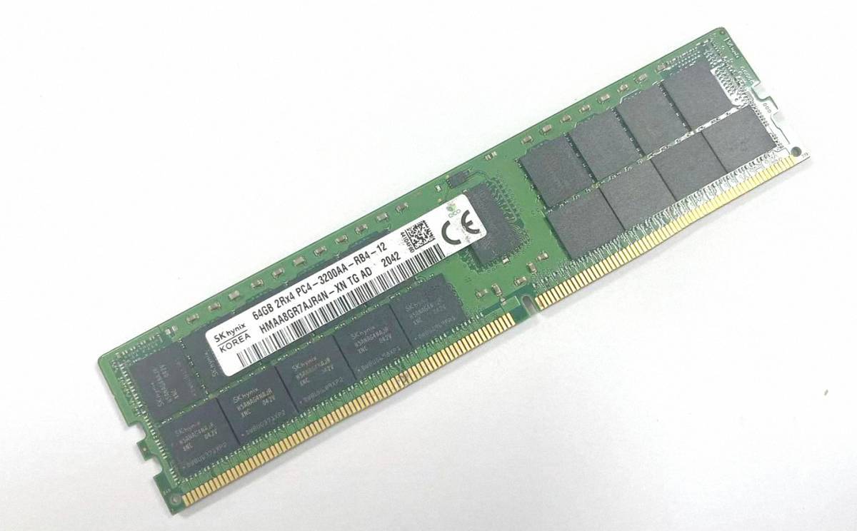 2個セット サーバーメモリ Hynix 64GB DDR4 PC4-3200AA ECC HMAA8GR7AJR4N-XN 288 PIN SDRAM