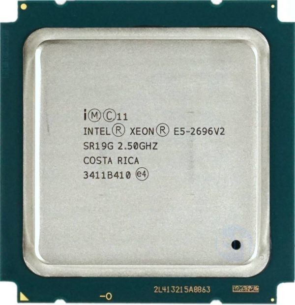 2個セット Intel Xeon E5-2696 v2 SR19G 12C 2.5GHz 30MB 120W LGA2011 DDR3-1866