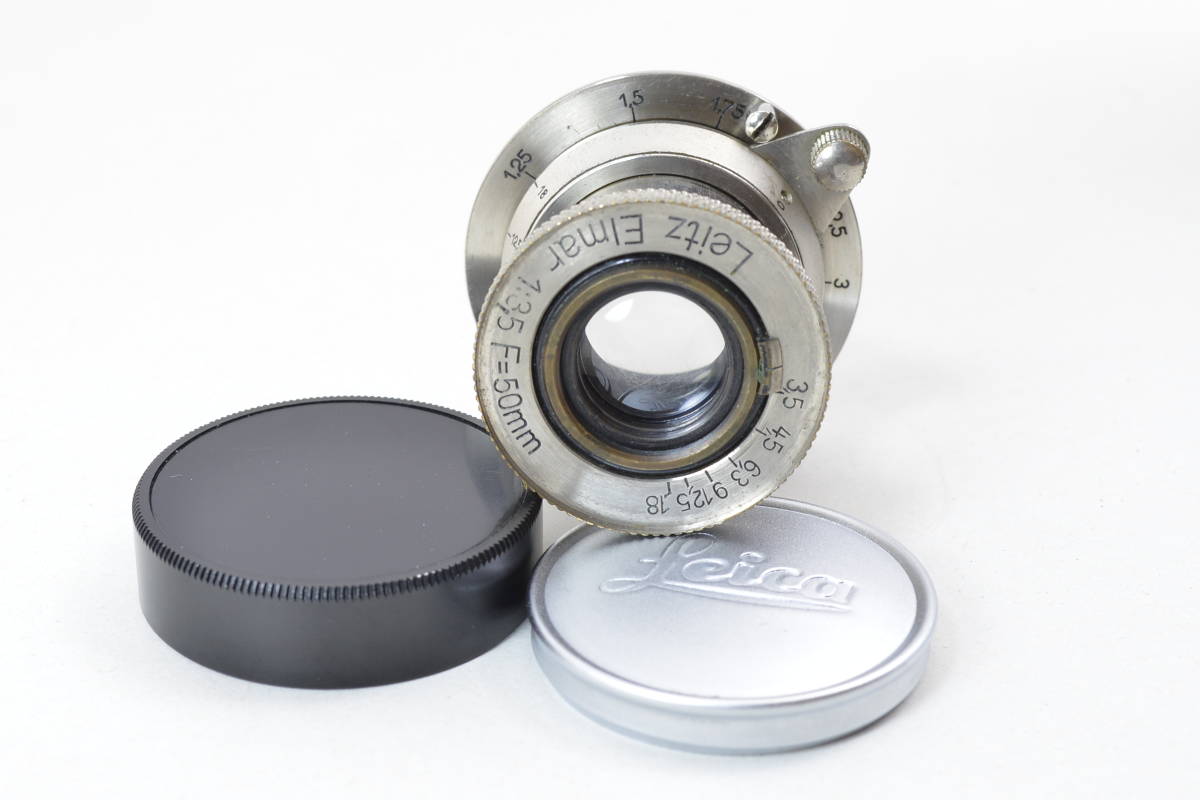 ecoま】ライカ Leitz Elmar 50mm F3.5 mtr メートル(沈胴式) L