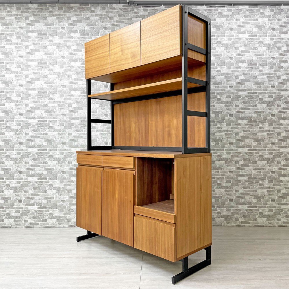 ○ ウニコ unico ホクストン HOXTON キッチンボード 食器棚 W123cm