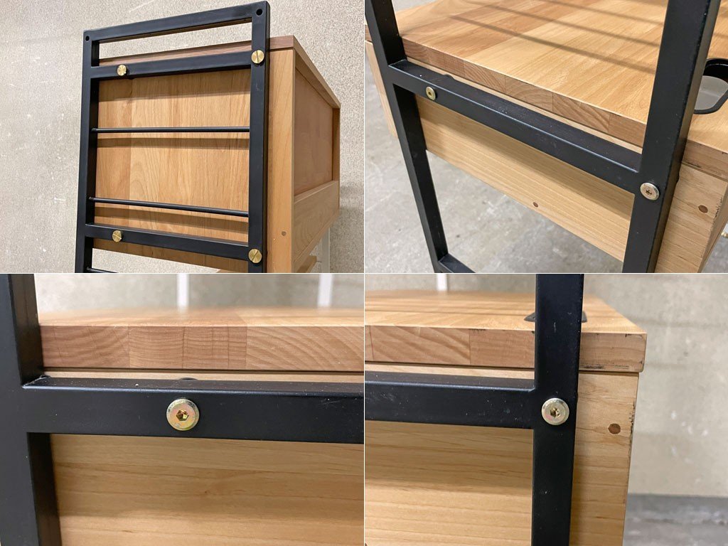 〓 モモナチュラル Momo natural ユニットデスク UNIT BOARD アルダー
