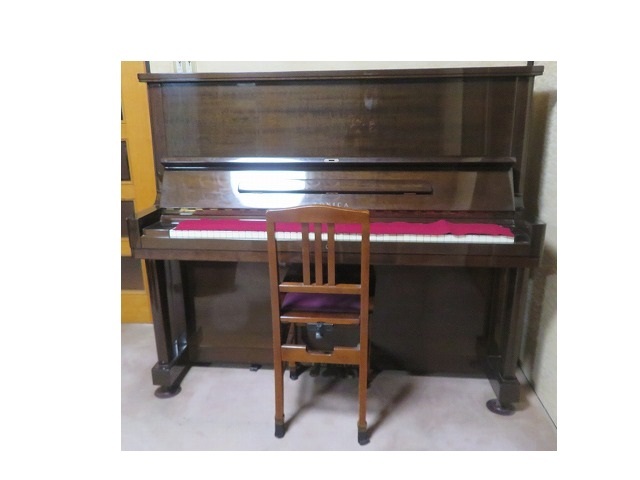 TONICA TU800tonika piano wood grain tea color upright piano? * sound out possible pickup limitation Osaka Izumi city 