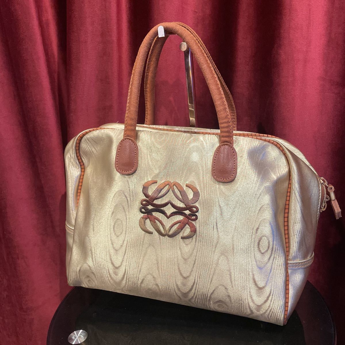 極 LOEWE ロエベ アナグラム アマソナ ミニボストンバッグ